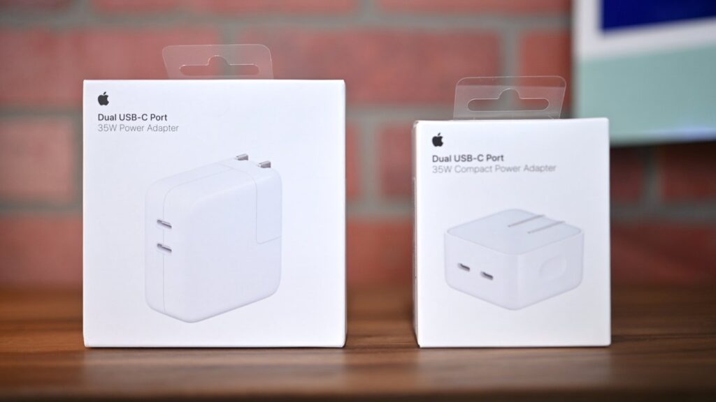 خرید آداپتور ۳۵ واتی اپل با دو پورت USB-C