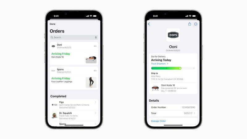 پیگیری سفارشات با Apple Pay