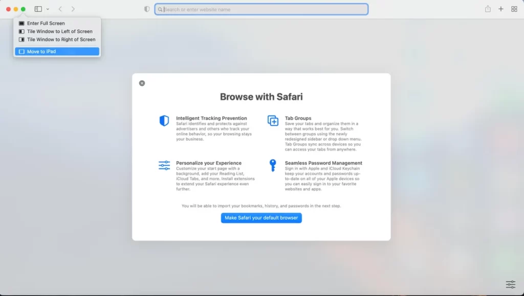 نشانگر ماوس را چند لحظه برروی دکمه full-screen نگه دارید